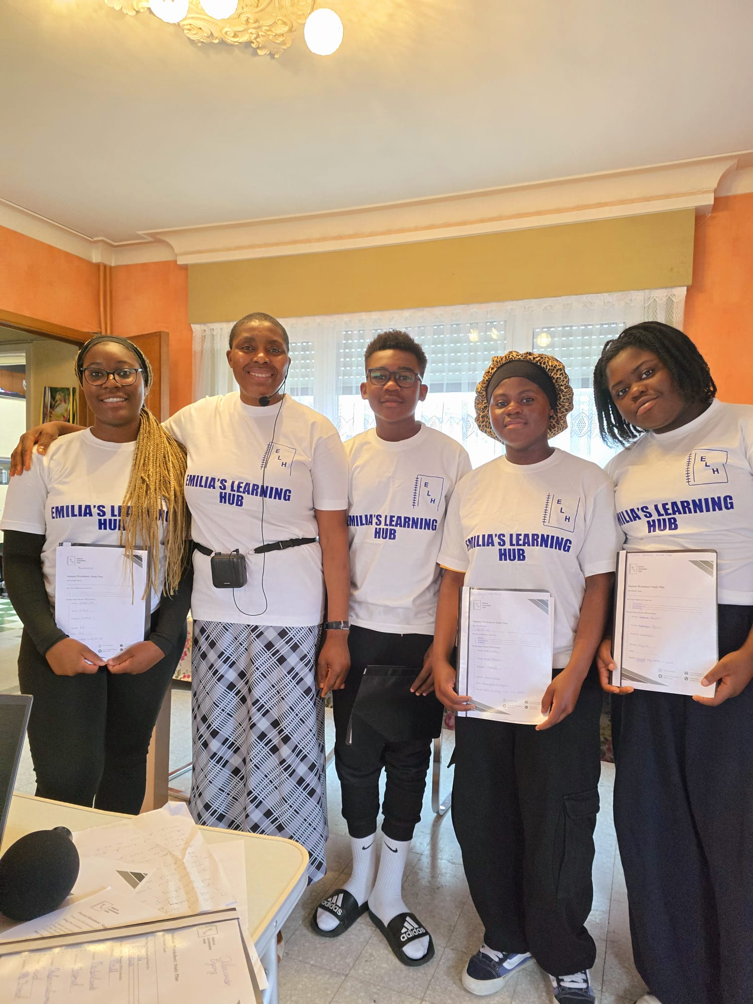 Emilia Ndoh in a classroom setting